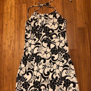 Juniors BYER TOO Black White Halter Dress  7